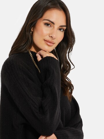 Threadbare Sweater 'Brick' in Black