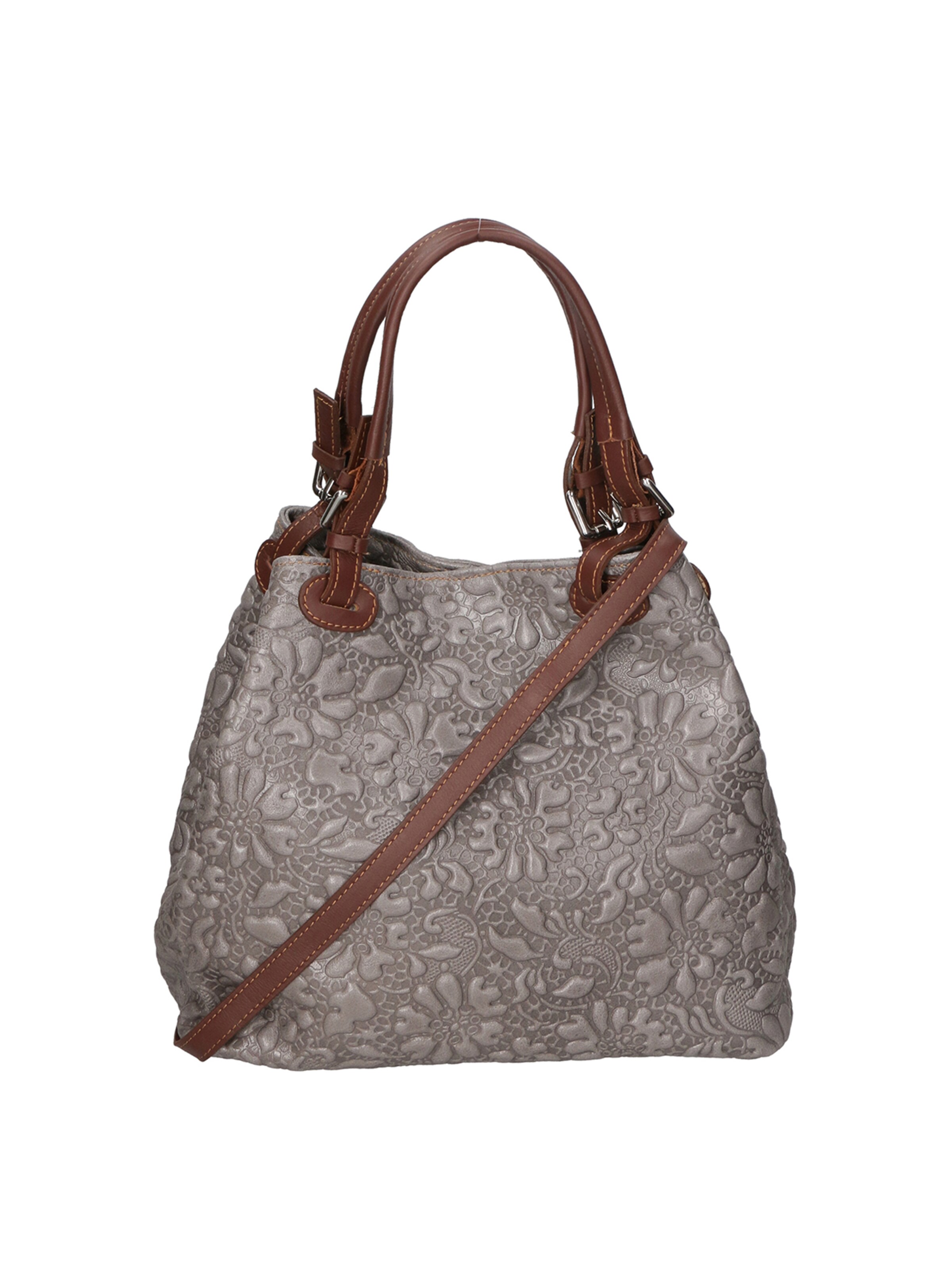 Borsa a mano di Gave Lux in grigio: frontale