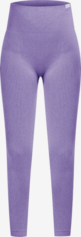 Skinny Leggings Smilodox en violet : devant