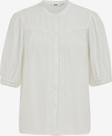 WE FashionBluza - bijela boja: prednji dio