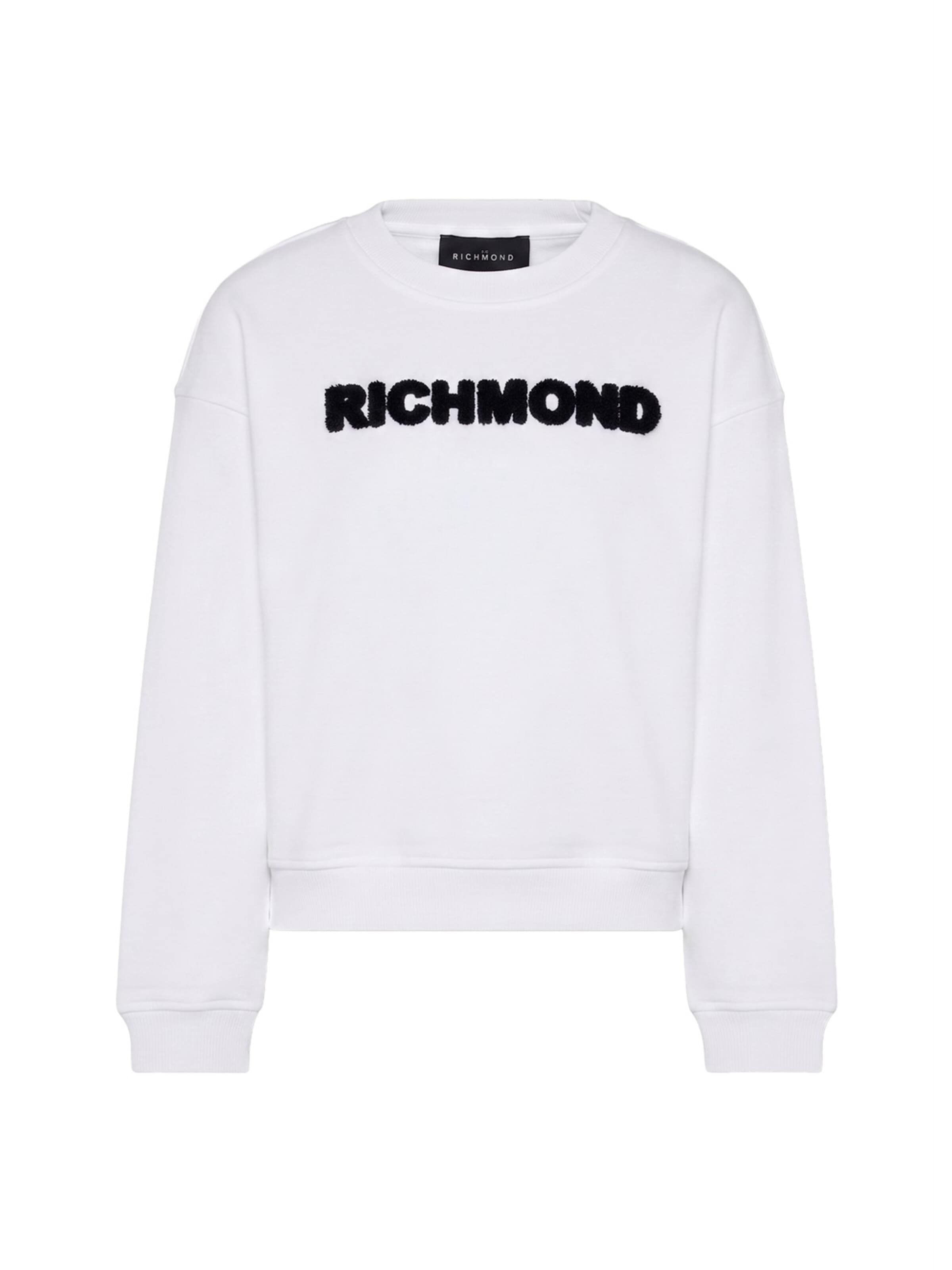 John Richmond Sweatshirt‌‌‌‌‌‌‌‌ in Weiß: Vorderseite