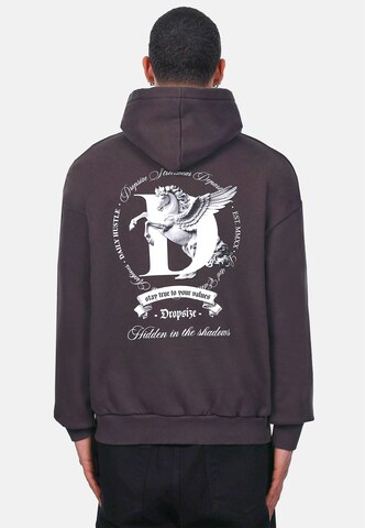 Dropsize Sweatshirt 'Pegasus' in Zwart: voorkant