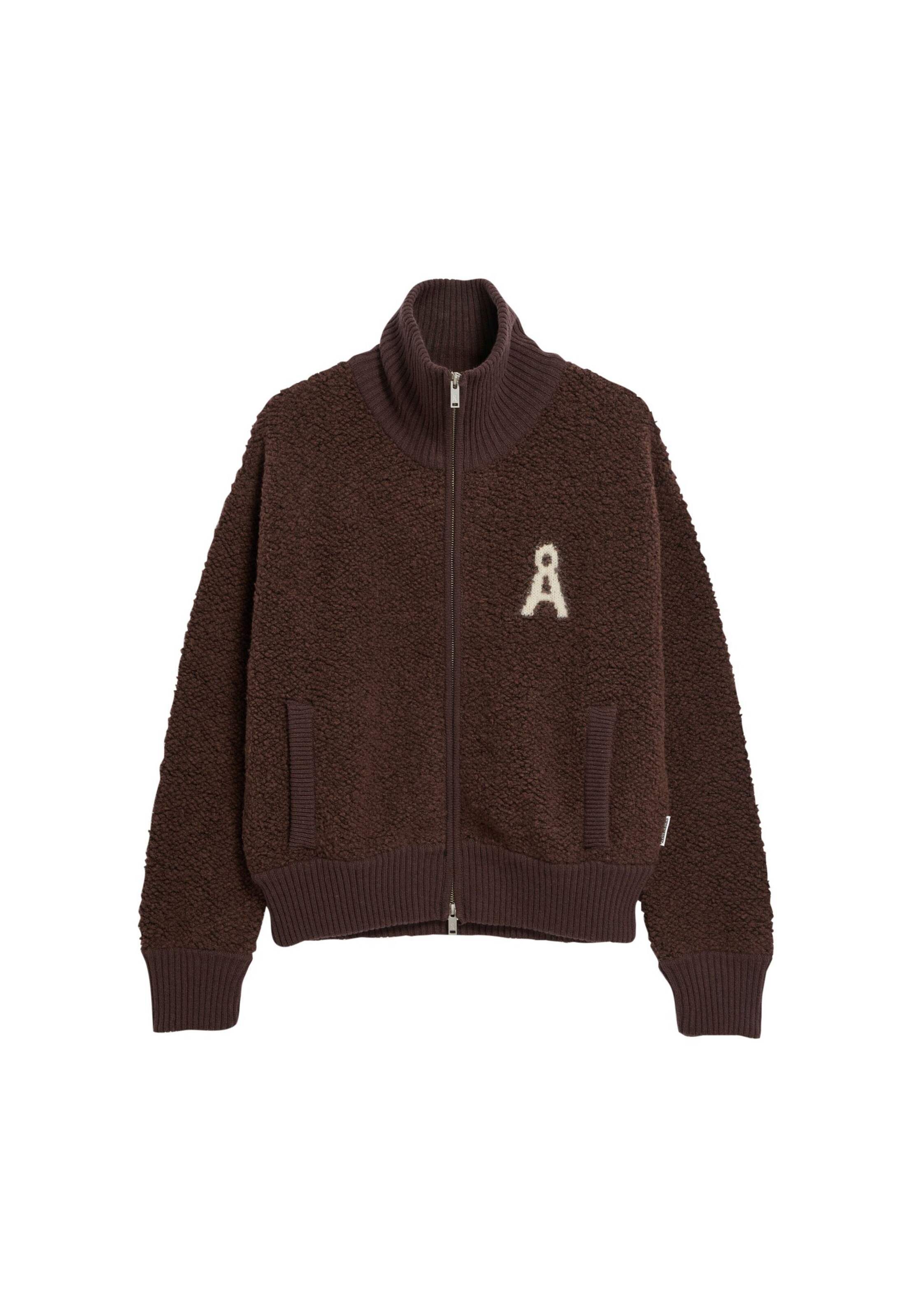ARMEDANGELS Knit cardigan in Brown: front