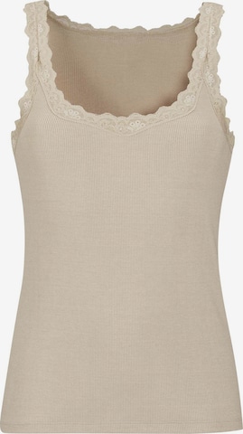 MADELEINE Top in Beige: Vorderseite