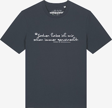 Maglietta 'Socken Habe Ich Mir Schon Immer Gewünscht' di Watapparel in grigio: frontale