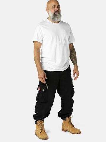 Regular Pantalon cargo Molecule en noir