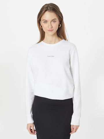Calvin KleinSweater majica - bijela boja: prednji dio