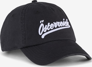 PUMA Sportcap 'ftblCulture' in Schwarz: Vorderseite