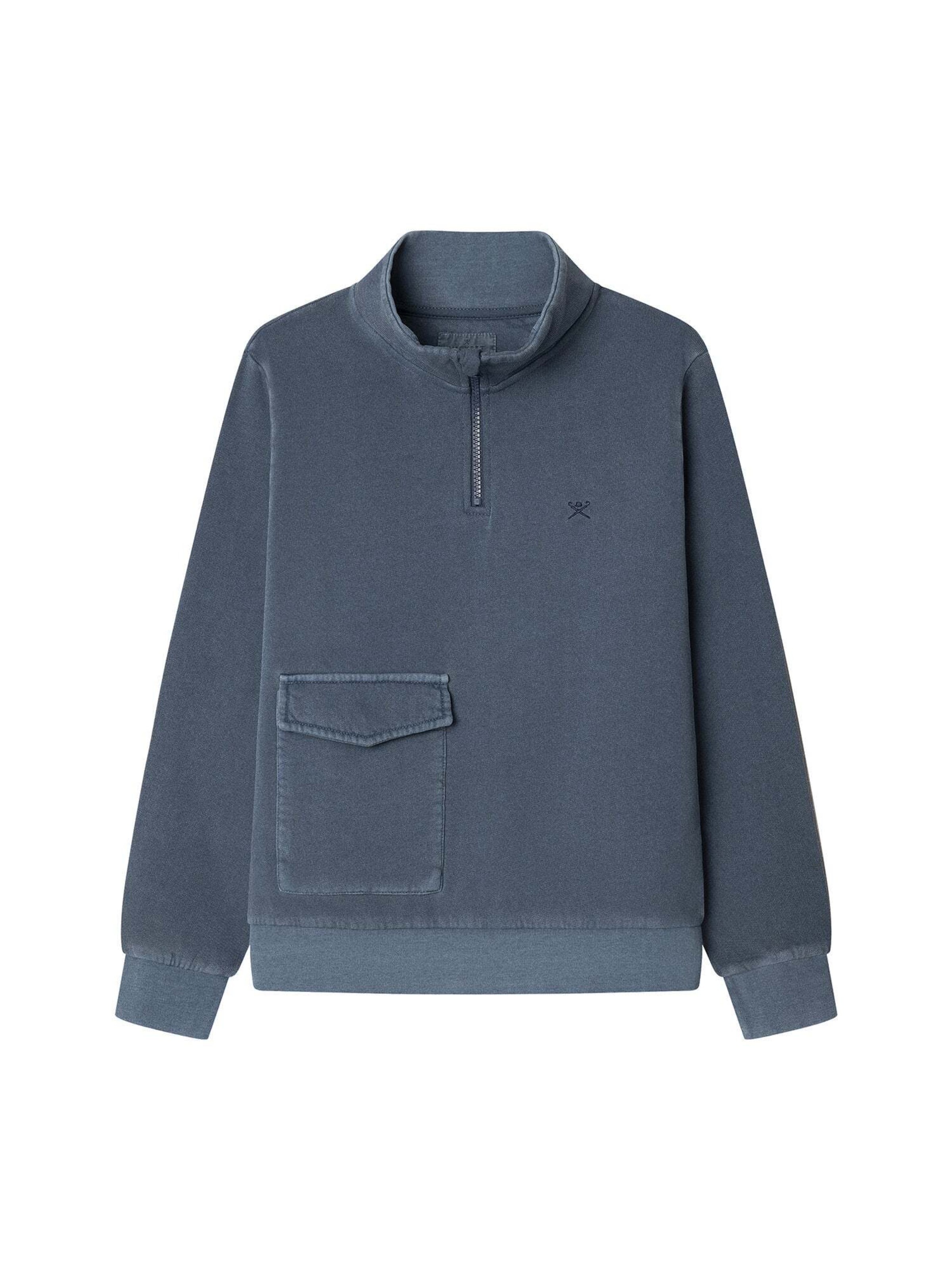 Felpa di Hackett London in blu: frontale