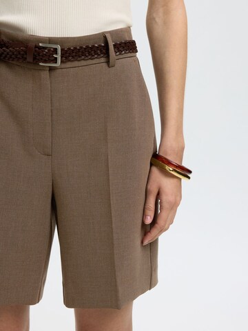 SELECTED Regular Pantalon in Bruin