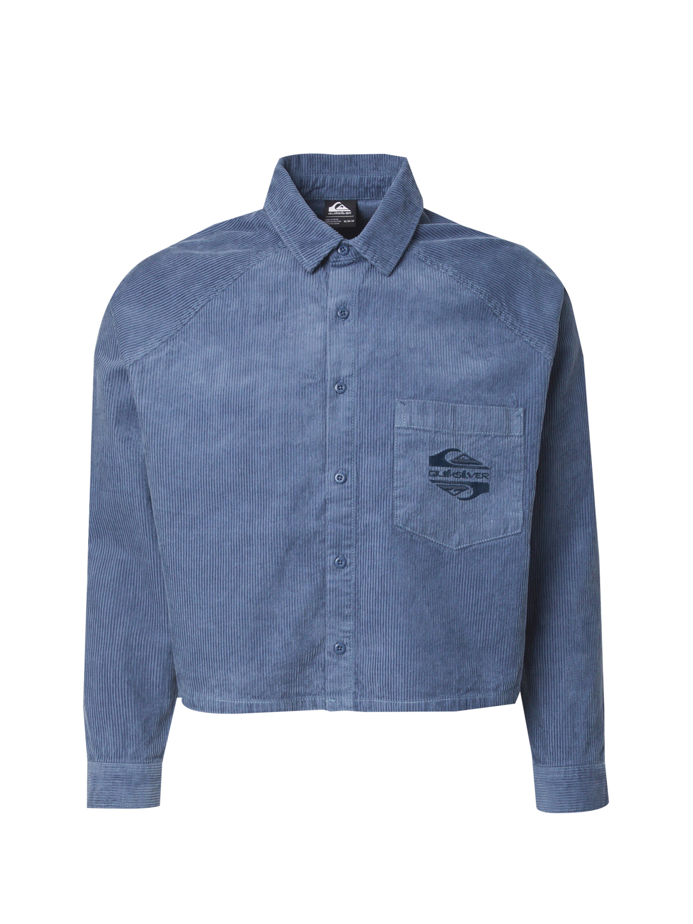 QUIKSILVERRegular Fit Radna košulja 'UNISIMPLECORDSH' - plava boja: prednji dio