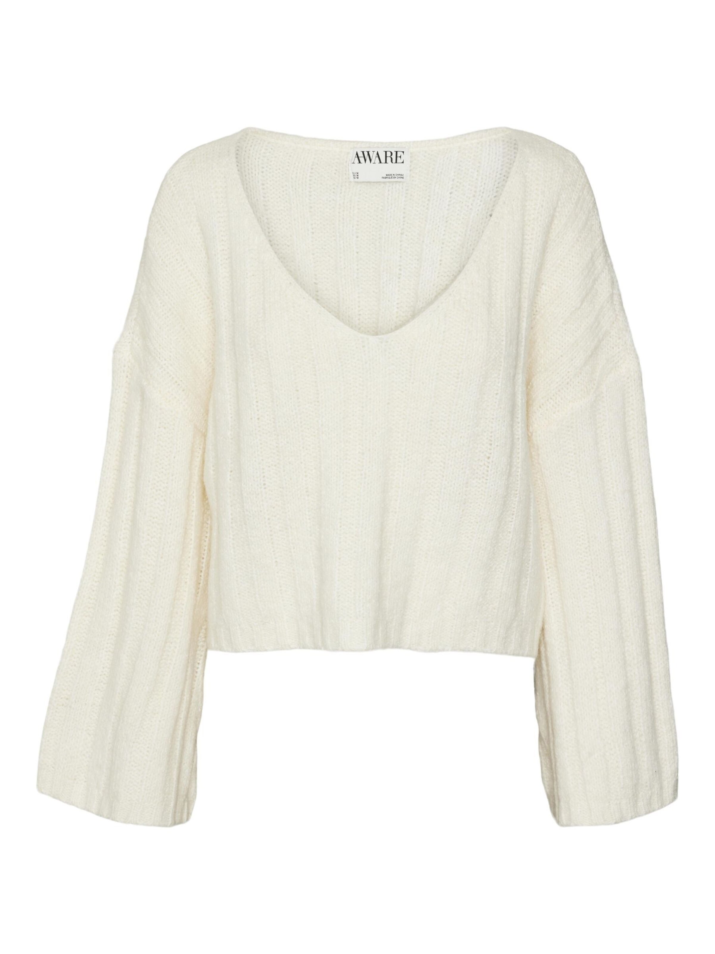 VERO MODA Sweater in White: front