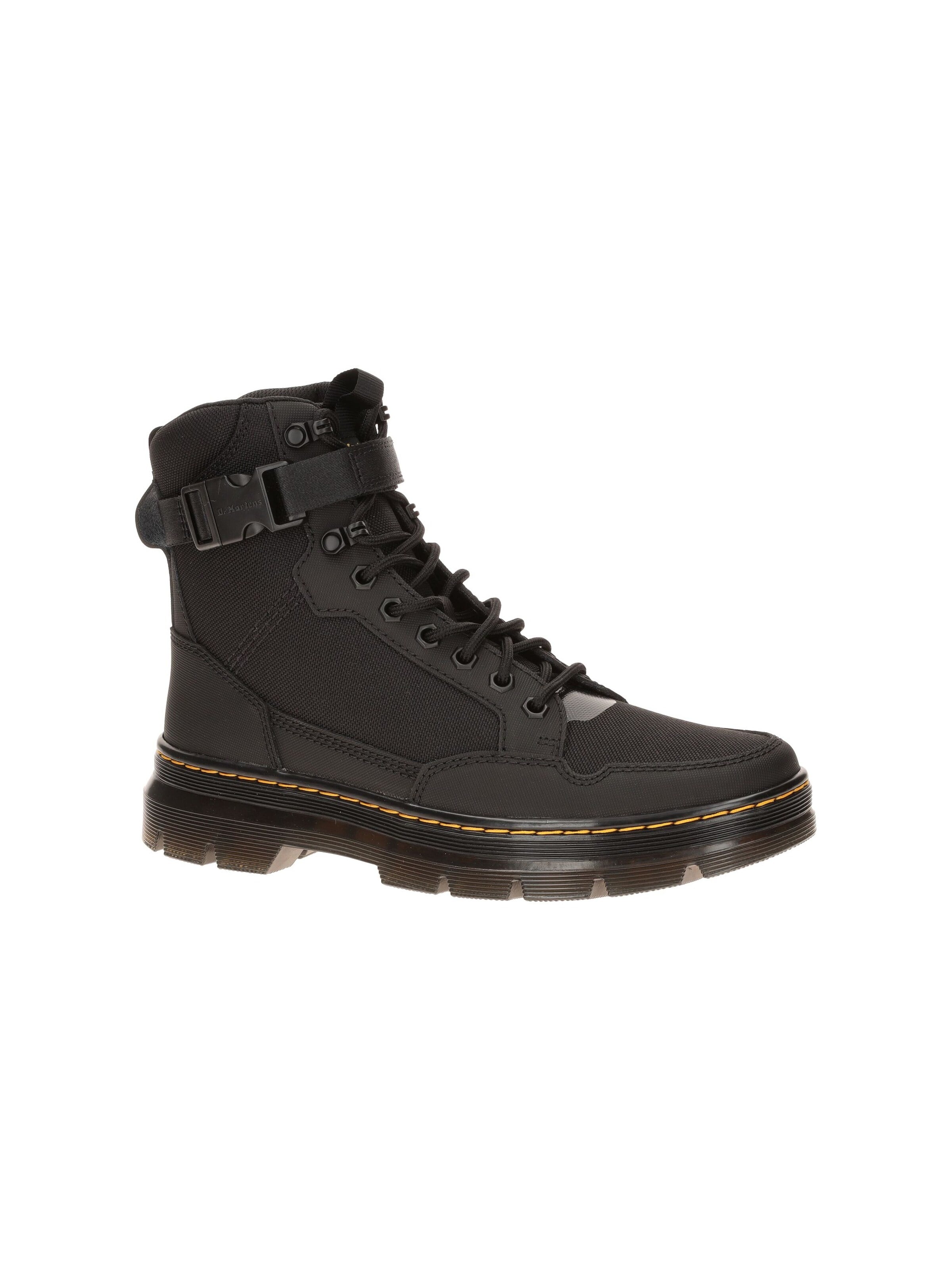 Dr. Martens Boots 'Dr. Martens Combs Tech Stiefel schwarz gelb 43637001' in Black: front