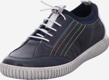 Gemini Lace-Up Shoes in Blue: front