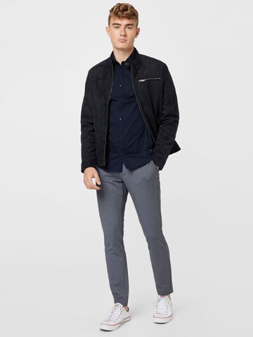 Petrol Industries Slim fit Overhemd 'Essential' in Blauw