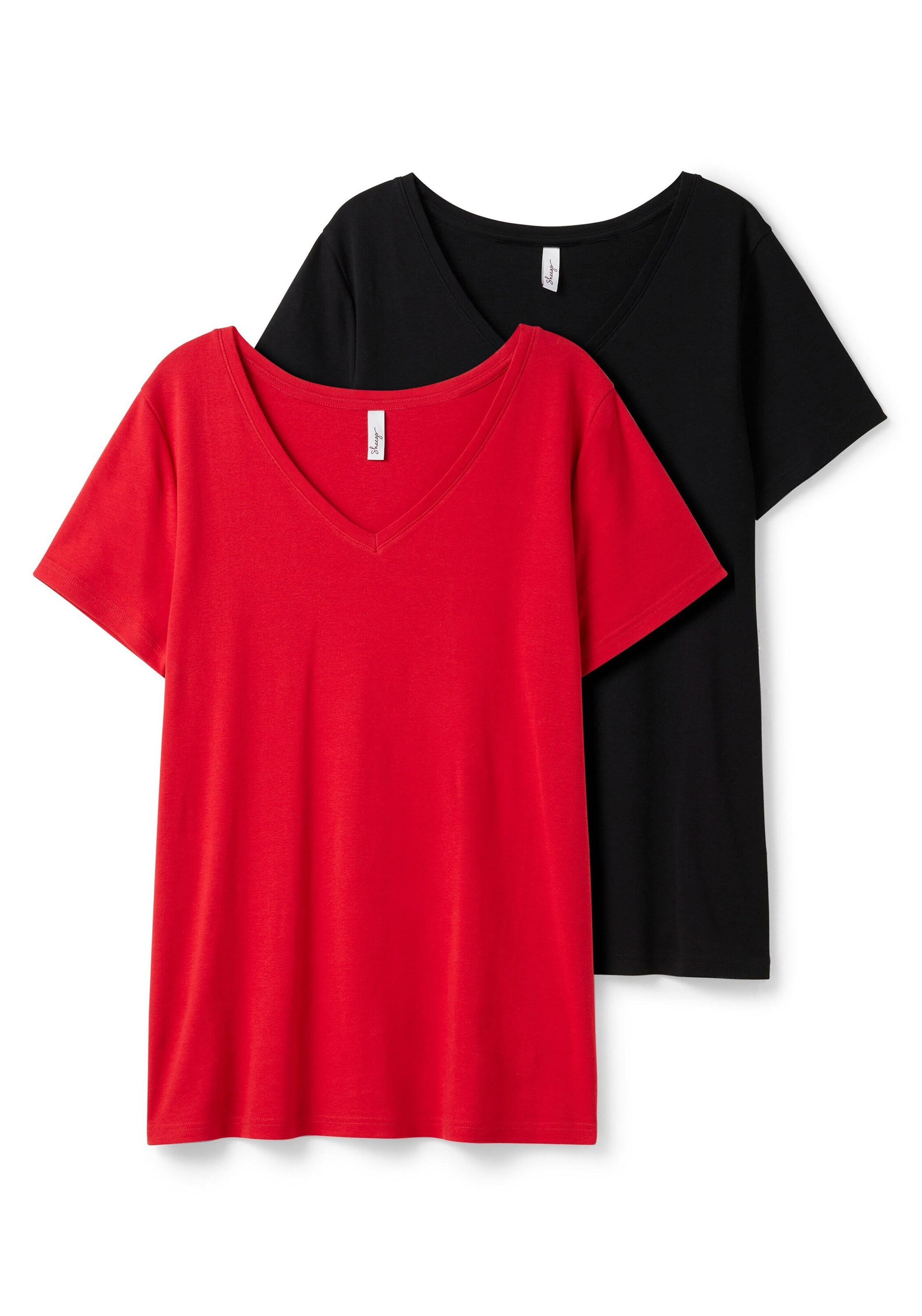 SHEEGO T-shirt i röd: framsida