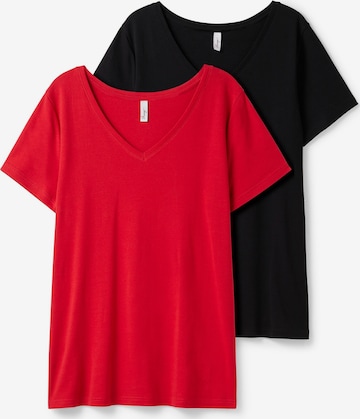 SHEEGO T-Shirt in Rot: predná strana