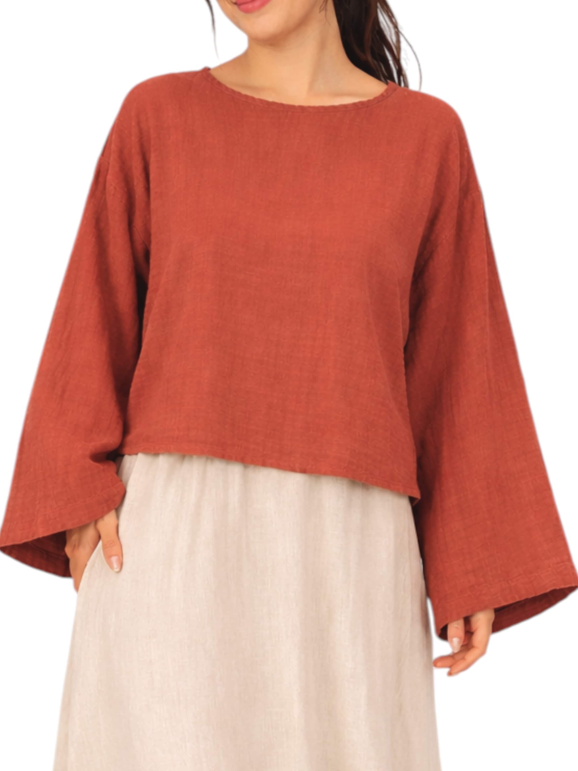 WENOR Bluse 'AVELOA'‌‌‌‌‌‌‌‌‌ in Rot: Vorderseite