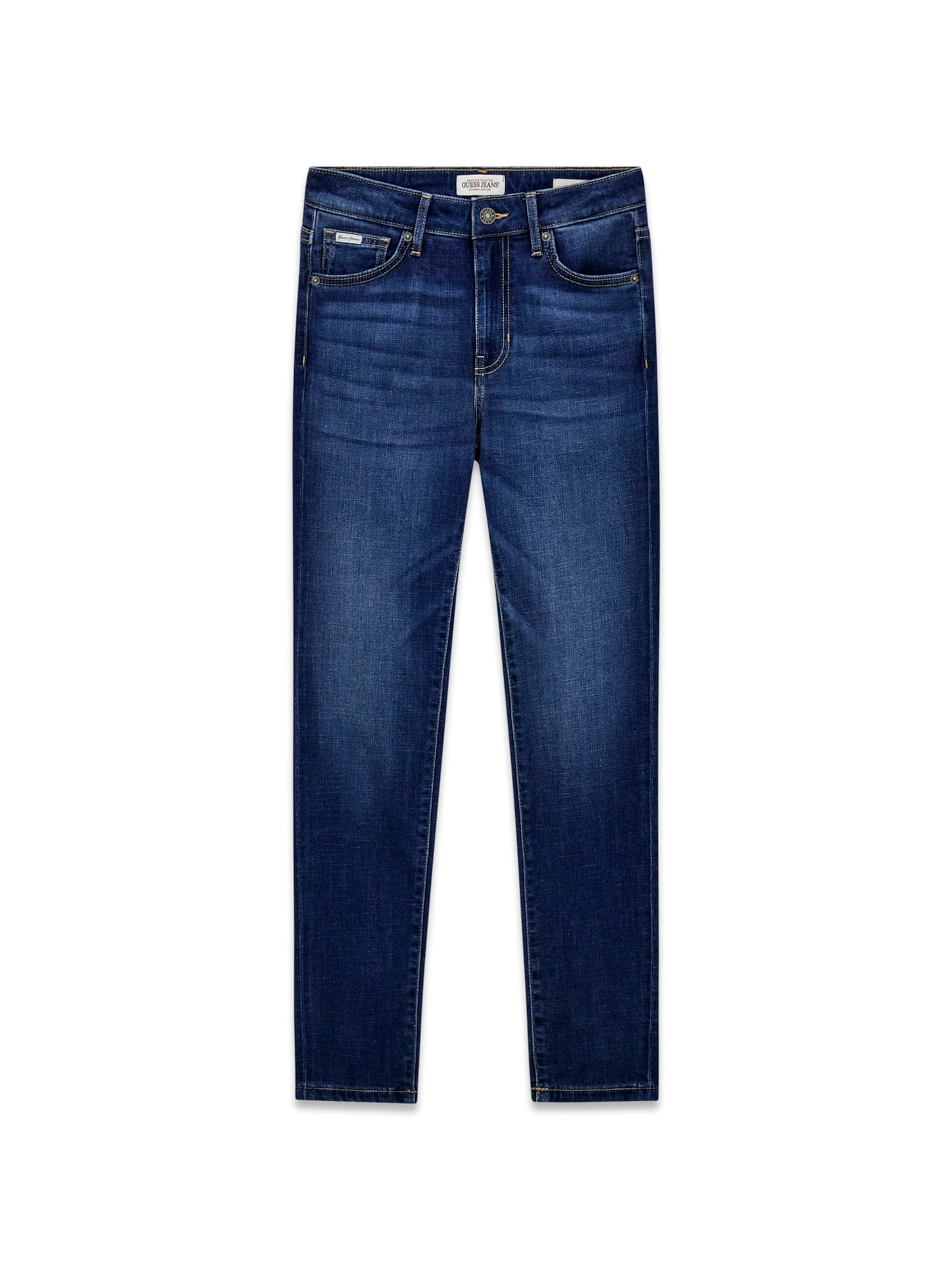 GUESS JEANS Skinny Farmer 'G05 HIGH RISE SKINNY' - kék: elől