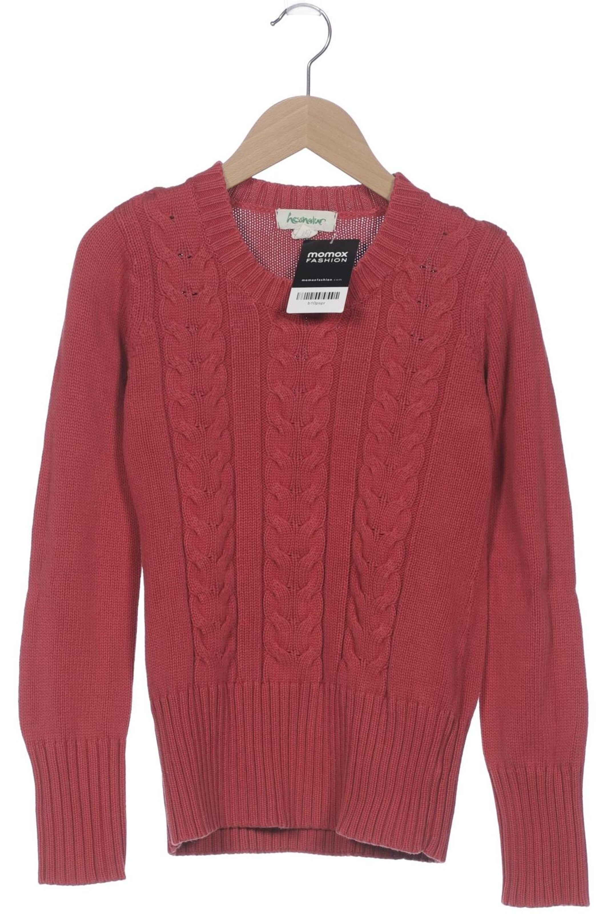 hessnatur Sweater & Cardigan in XS in Pink: front