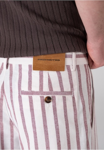 Loosefit Pantalon à pince Prohibited en beige