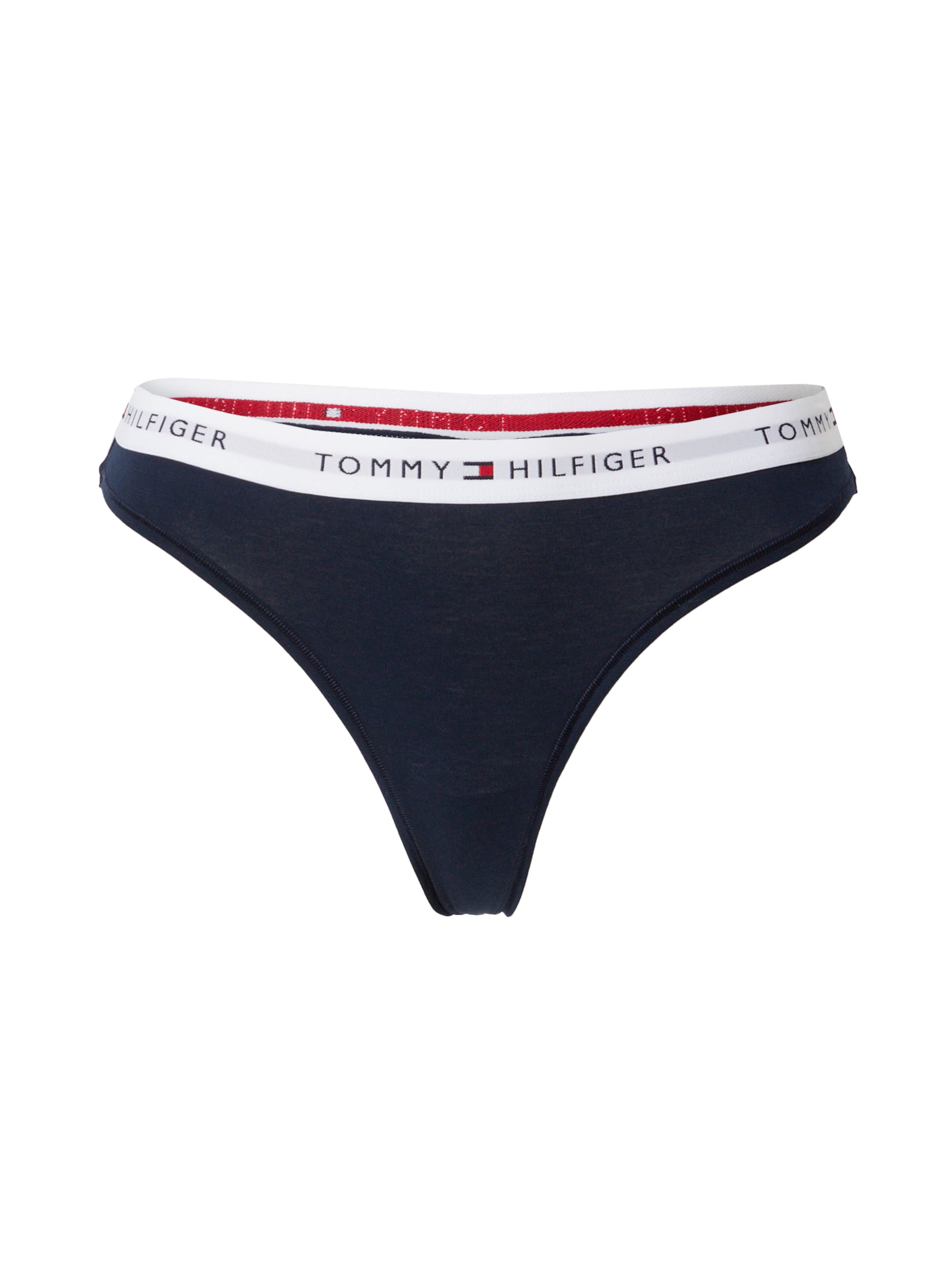Tanga de la Tommy Hilfiger Underwear pe albastru: față