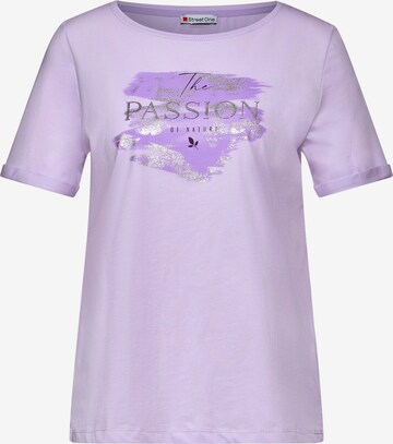 STREET ONE Shirt in Purple: front