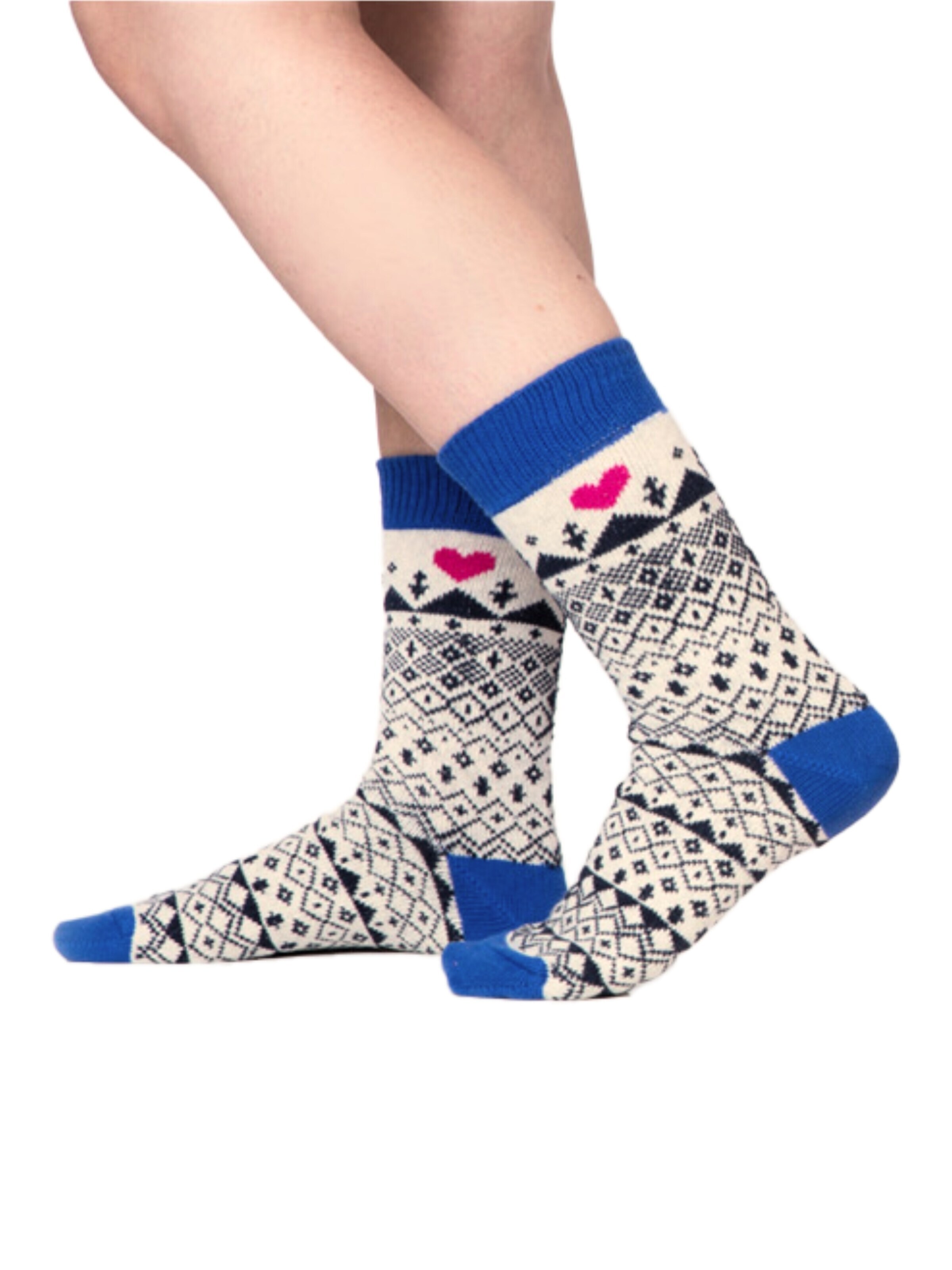 HomeOfSocks Socks 'HOS906' in Blue: front