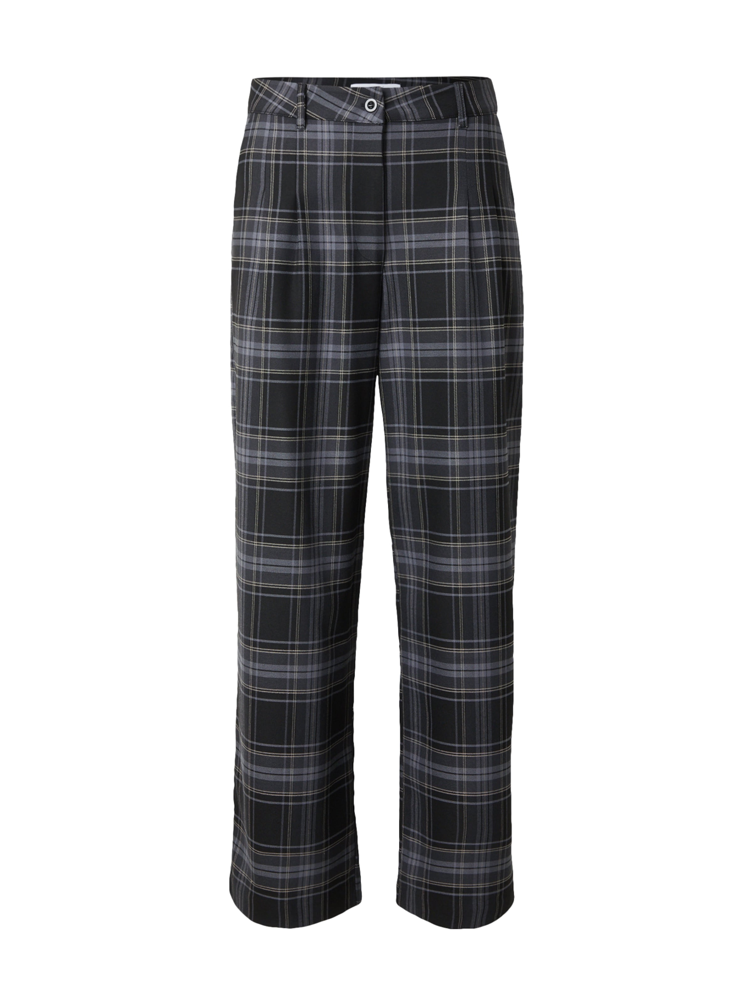 SHYX Regular Pleat-Front Pants in Grey: front