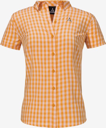 Schöffel Multifunctionele blouse ' Hiking CIRC Blouse Style Dalfoss WMS ' in Oranje: voorkant