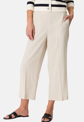 Loosefit Pantalon à plis zero en beige : devant