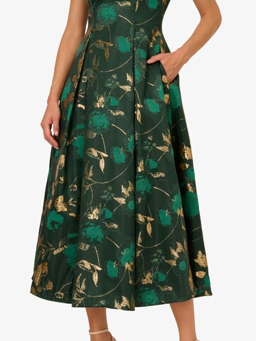 Adrianna Papell Cocktail dress 'Off Shoulder Midi Dress' in Green