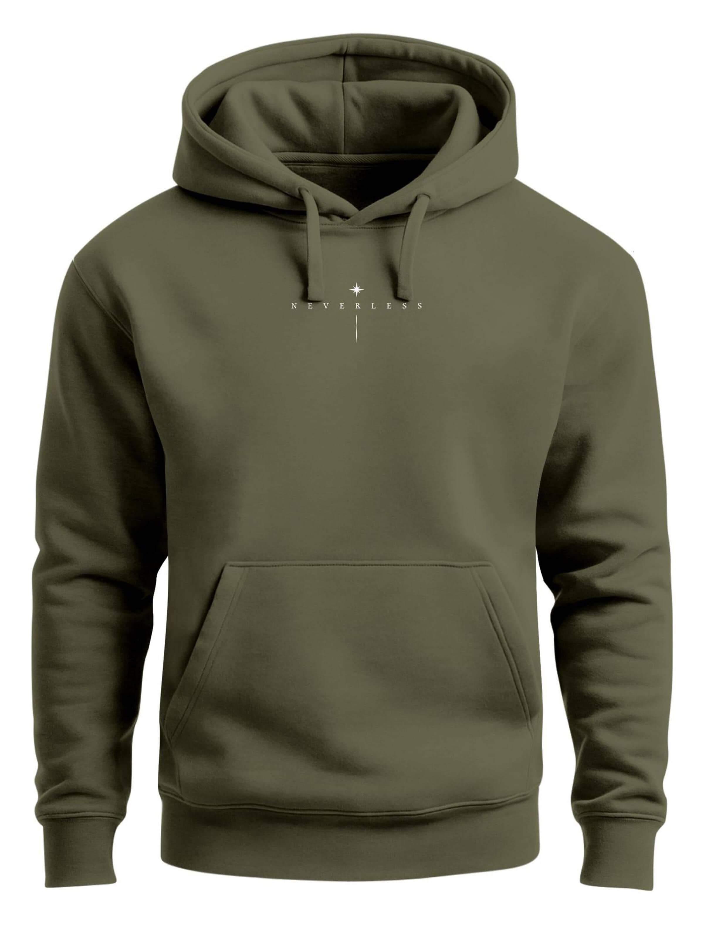Neverless Sweatshirt 'Spiritual Awareness' in Green: front