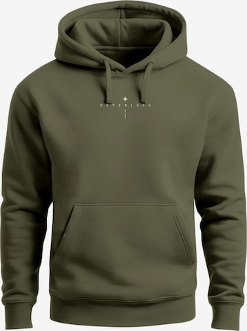 Neverless Sweatshirt 'Spiritual Awareness' in Green: front