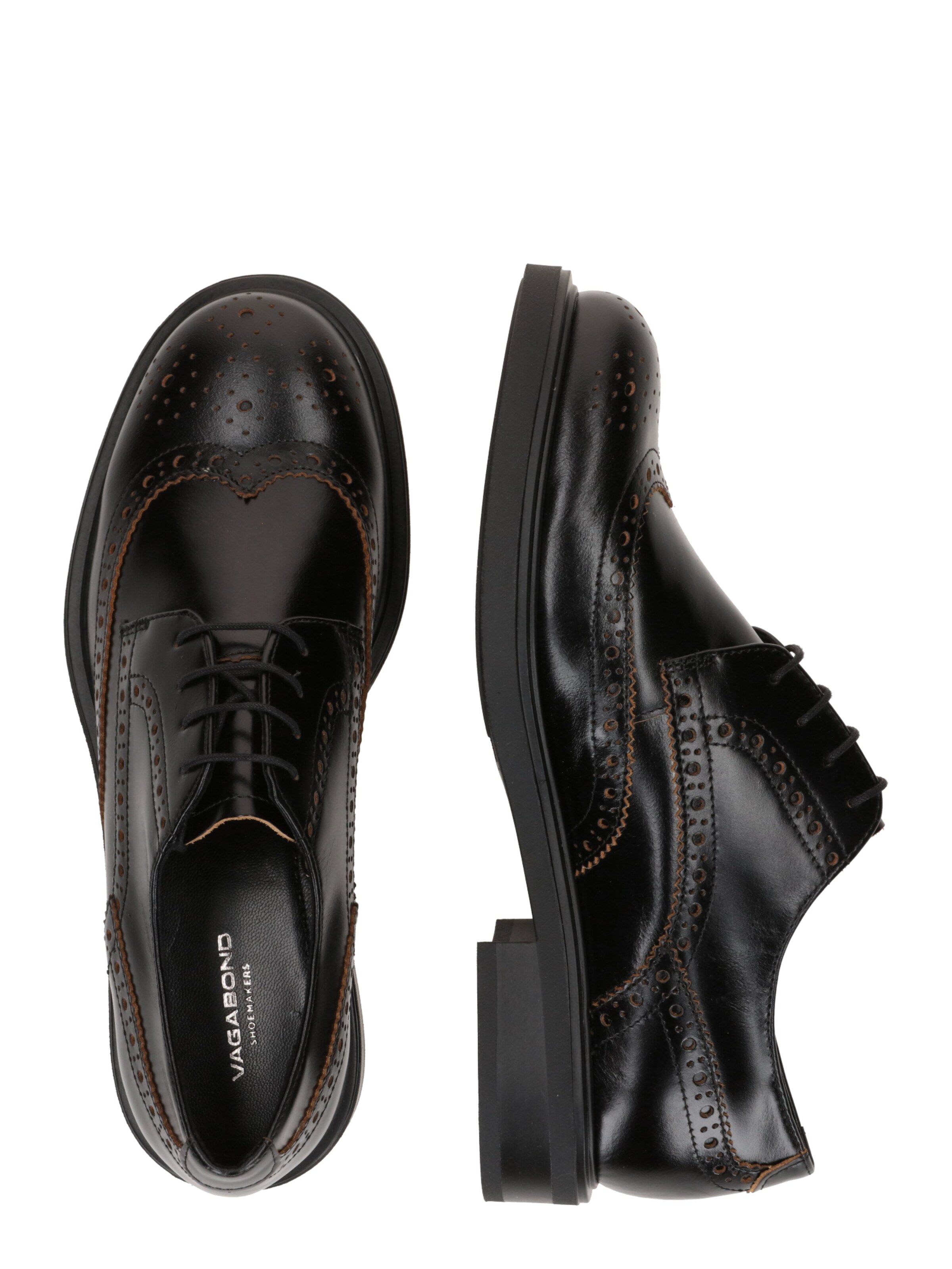 VAGABOND SHOEMAKERS Обувь на шнуровке 'FREYA' в Черный