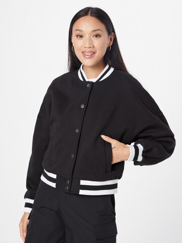 Urban Classics Sweat jacket in Black: front