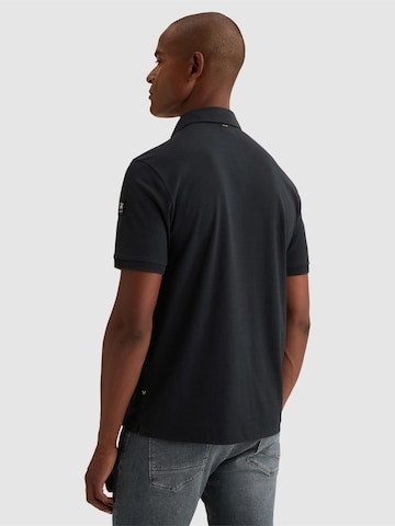 T-Shirt 'Polo shirt in interlock jersey with texture' VANGUARD en bleu