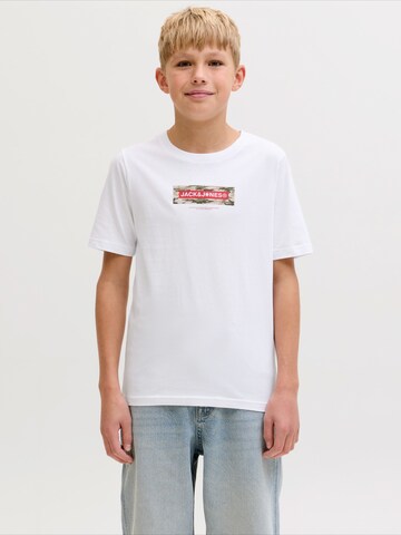 Jack & Jones Junior Футболка 'JCOBREEZE' в Белый: спереди