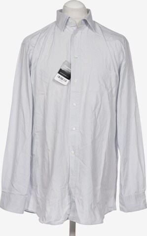 BOSS Black Button Up Shirt in L in Blue: front