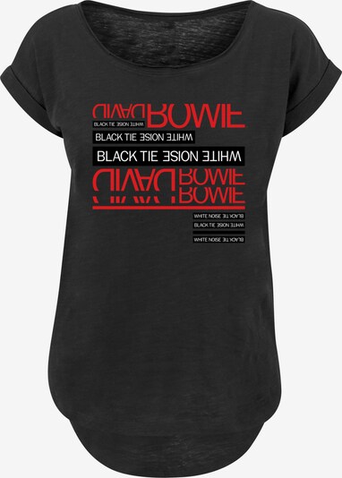 F4NT4STIC T-shirt 'David Bowie Black Tie White Noise' en rouge / noir / blanc, Vue avec produit