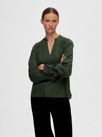 SELECTED FEMME Blouse in Groen: voorkant