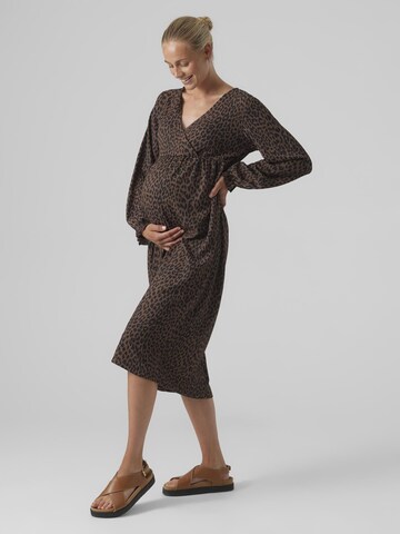 MAMALICIOUS Dress 'Naomi' in Brown