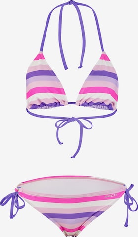 BECO the world of aquasports Bikini 'Fresh Stripes' in Pink: Vorderseite