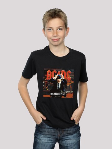 F4NT4STIC Shirt 'Live At River Plate' in Zwart: voorkant