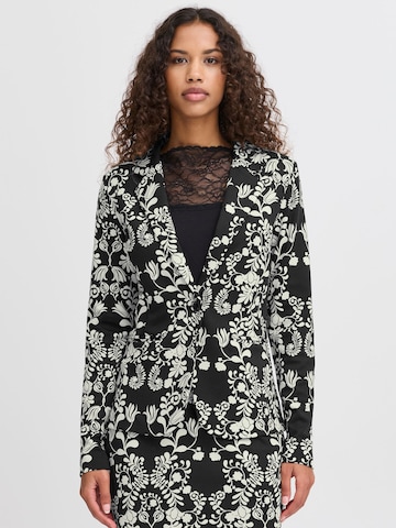 ICHI - Blazer ' IHKATE PRINT BL23 ' em preto