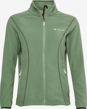 VAUDE Athletic Fleece Jacket 'Rosemoor' in Green: front