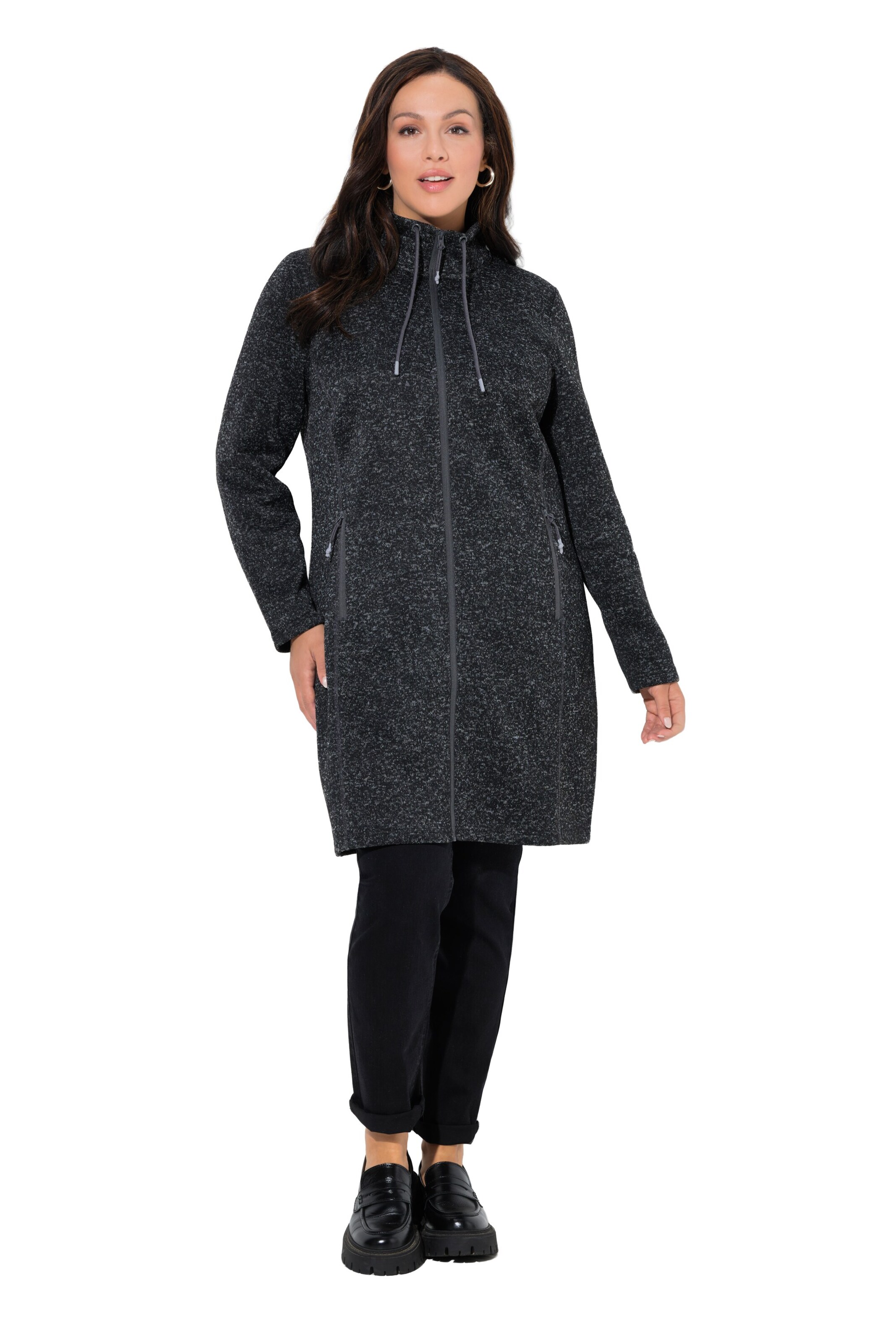 Ulla Popken Knit cardigan in Black