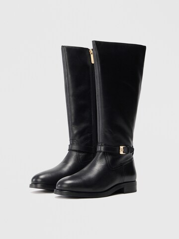 TOMMY HILFIGER Laarzen in Zwart