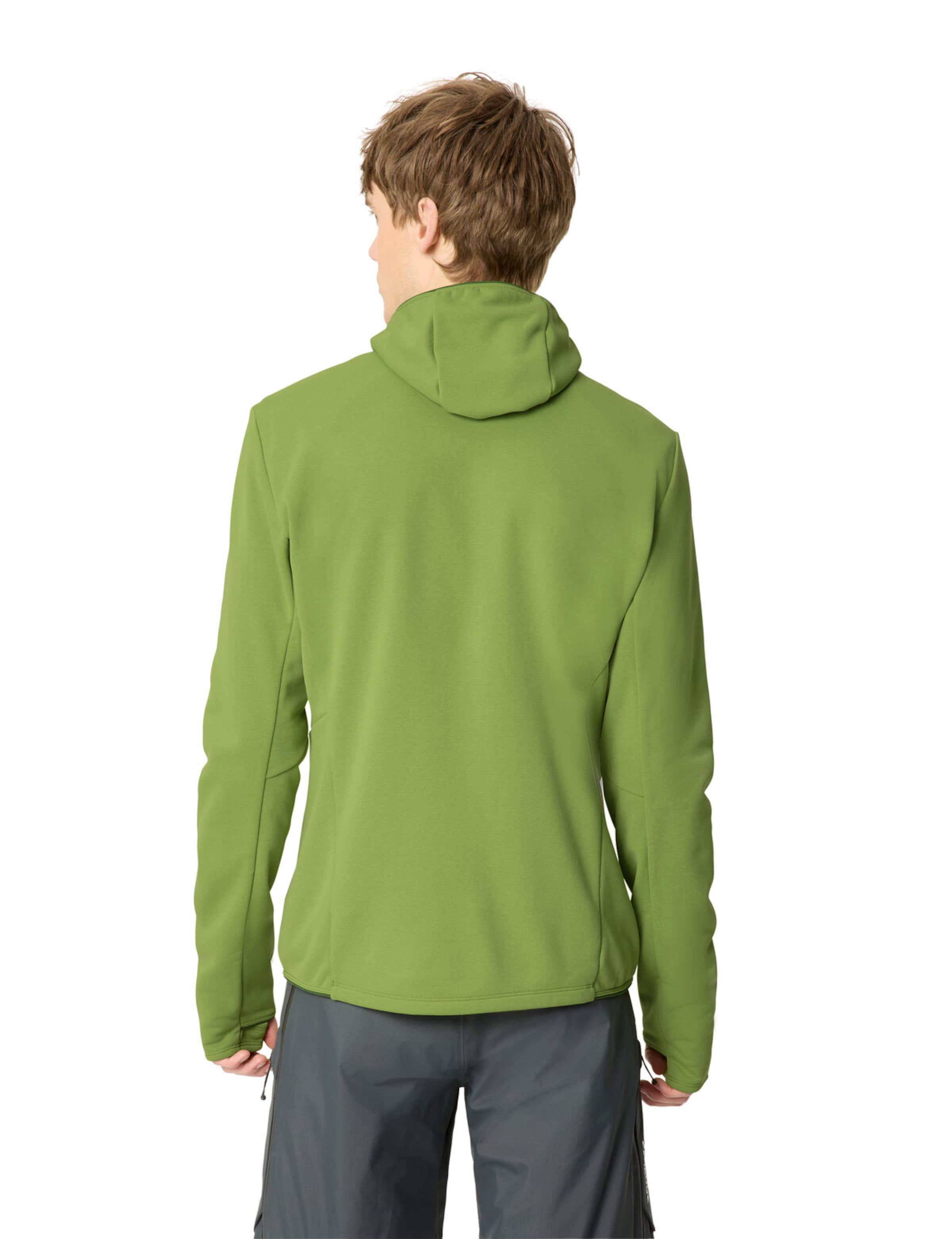 VAUDE Athletic fleece jacket 'Monviso III' in Green