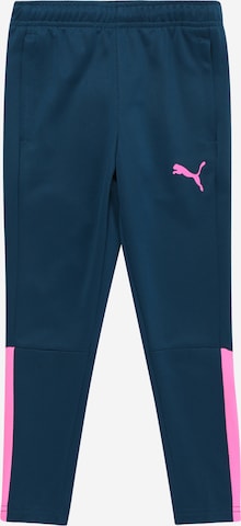 PUMA Štandardný strih Športové nohavice 'TEAMLIGA' - Modrá: predná strana